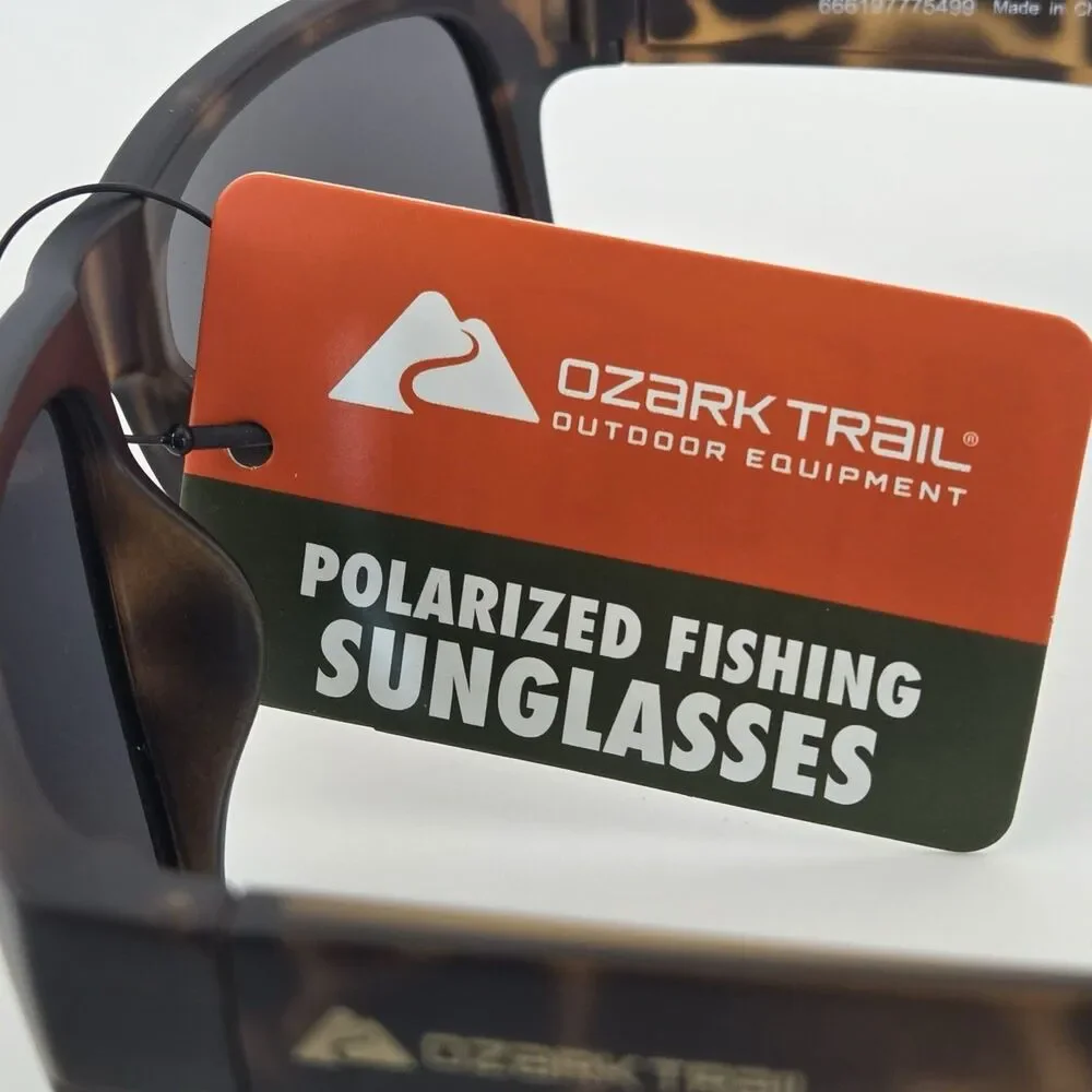 Ozark Trail Polarized Sunglasses -  Brown Tortoise Unisex-Fishing/Drive